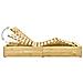 Lettino Prendisole Doppio con Cuscini Talpa in Pino Impregnato - Foto miniatura 2