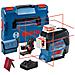 Professional Gll 3-80 C Livella System, 1 Batteria 12v, Laser Rosso, Con App, Raggio D’azione: Fino A 30 M, Supporto Universale Bm 1, L-boxx, 12 V, Set Di 3 Pezzi - Foto miniatura 1