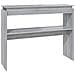 Tavolino Consolle Grigio Sonoma 102x30x80 Cm Legno Multistrato - Foto miniatura 2
