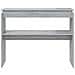 Tavolino Consolle Grigio Sonoma 102x30x80 Cm Legno Multistrato - Foto miniatura 3