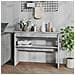 Tavolino Consolle Grigio Sonoma 102x30x80 Cm Legno Multistrato - Foto miniatura 1