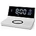 Sveglia 3 In 1 Con Caricatore Wireless Qi 15w E Funzione Snooze, Bianco - Foto miniatura 3