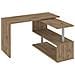 Scrivania Candido, Scrittoio Angolare Porta Pc, Tavolo Multiuso Per Ufficio, Scrivania Salvaspazio Multiposizione, 100% Made In Italy, Cm 120x50h75, Rovere - Foto miniatura 2