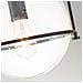 Sospensione Industrial Nordica Somerset Acciaio Nero Vetro 1 Luce E27 - Foto miniatura 3