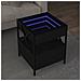 Tavolino Da Salotto Con Led Infinity Nero 40x40x51 Cm - Foto miniatura 1