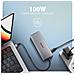 HMC-6G2L replicatore di porte e docking station per laptop Cablato USB 3.2 Gen 2 (3.1 Gen 2) Type-C Alluminio - Foto miniatura 3