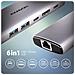 HMC-6G2L replicatore di porte e docking station per laptop Cablato USB 3.2 Gen 2 (3.1 Gen 2) Type-C Alluminio - Foto miniatura 1