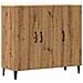 Credenza Rovere Artigianale 90x34x80 Cm In Legno Multistrato - Foto miniatura 2