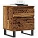 Comodino Legno Antico 40x35x50 Cm In Legno Multistrato - Foto miniatura 1