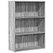Libreria Grigio Sonoma 80x30x114 Cm In Legno Multistrato - Foto miniatura 2