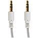 Cavo Prolunga Doppio Jack 3,5mm 70x1x1 Cm. Colore Bianco - Foto miniatura 2