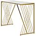 Tavolo Consolle Mf624 - Oro - Metallo - 120x40x80 Cm - Foto miniatura 3
