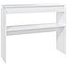 Lusso Casadino -  Tavolino Consolle Bianco 102x30x80 Cm In Legno Multistrato - Foto miniatura 1