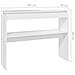 Lusso Casadino -  Tavolino Consolle Bianco 102x30x80 Cm In Legno Multistrato - Foto miniatura 5