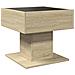 Lusso Casadino -  Tavolino Salotto Con Led Rovere Sonoma 50x50x45 Cm Multistrato - Foto miniatura 7