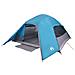 Tenda da Campeggio a Cupola per 4 Persone Blu Impermeabile - Foto miniatura 2