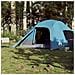 Tenda da Campeggio a Cupola per 4 Persone Blu Impermeabile - Foto miniatura 3