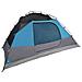 Tenda da Campeggio a Cupola per 4 Persone Blu Impermeabile - Foto miniatura 7