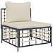 Set Divani da Giardino 4 pz con Cuscini Antracite in Polyrattan - Foto miniatura 5
