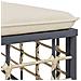 Set Divani da Giardino 4 pz con Cuscini Antracite in Polyrattan - Foto miniatura 6