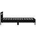 Struttura Letto con Luci LED Rovere Nero 90x190 cm Legno Ingegnerizzato - Foto miniatura 7