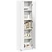 Armadio Bianco 55x25x189 cm in legno ingegnerizzato - Foto miniatura 3