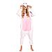 Pigiama Da Donna Tuta Kigurumi Onesie Unicorno Rosa Chiaro 145-155 Cm S - Foto miniatura 5