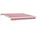 Tenda Retrattile Rosso e bianco 350 x 250 cm Tessuto, Metallo - Foto miniatura 1