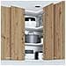 Armadio pensile Riga Rovere Artigiano e Bianco 57 x 57 x 80 cm - Foto miniatura 4