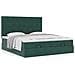 Struttura Letto Pouf con Materassi 160x200 cm Velluto - Foto miniatura 4