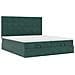 Struttura Letto Pouf con Materassi 160x200 cm Velluto - Foto miniatura 6