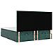 Struttura Letto Pouf con Materassi 160x200 cm Velluto - Foto miniatura 9