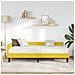 Struttura Letto Angolare con Materasso 2 pcs Giallo Velluto - Foto miniatura 3