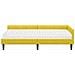 Struttura Letto Angolare con Materasso 2 pcs Giallo Velluto - Foto miniatura 5