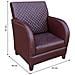 Poltrona In Similpelle Marrone 83x90x87h - Foto miniatura 4