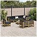 Set Divani da Giardino 9 pz in Legno Impregnato di Pino - Foto miniatura 3