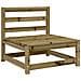 Set Divani da Giardino 9 pz in Legno Impregnato di Pino - Foto miniatura 5