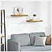 Scaffale da parete 2 pcs Beige 50 x 23 x 4 cm Legno multistrato - Foto miniatura 2