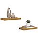 Scaffale da parete 2 pcs Beige 50 x 23 x 4 cm Legno multistrato - Foto miniatura 3