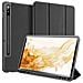 Cover con Tapa per Galaxy Tab S7 - Pelle /PU, Nero, Auto Wake /Sleep - Foto miniatura 1