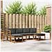 Set di divani da esterno con cuscino 6 pcs Naturale e Antracite - Foto miniatura 2