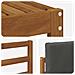 Set di divani da esterno con cuscino 6 pcs Naturale e Antracite - Foto miniatura 5