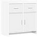 Credenza Bianco 75 x 36 x 80 cm Legno ingegnerizzato - Foto miniatura 1