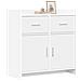 Credenza Bianco 75 x 36 x 80 cm Legno ingegnerizzato - Foto miniatura 2