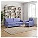 Set di Divani con Storage 2 pcs Blu jeans Poliestere - Foto miniatura 3