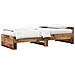 Struttura letto con testata Legno antico 80 x 200 cm - Foto miniatura 1