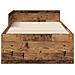 Struttura letto con testata Legno antico 80 x 200 cm - Foto miniatura 3