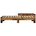 Struttura letto con testata Legno antico 80 x 200 cm - Foto miniatura 4