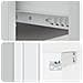 Mobiletto da notte a muro 2 pcs Bianco 49 x 34,5 x 24 cm - Foto miniatura 8