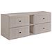 Mobile sottolavabo, Beige e marrone, 140 cm, Cassetti con chiusura ammortizzata, Ripiano con superficie di appoggio - Foto miniatura 1